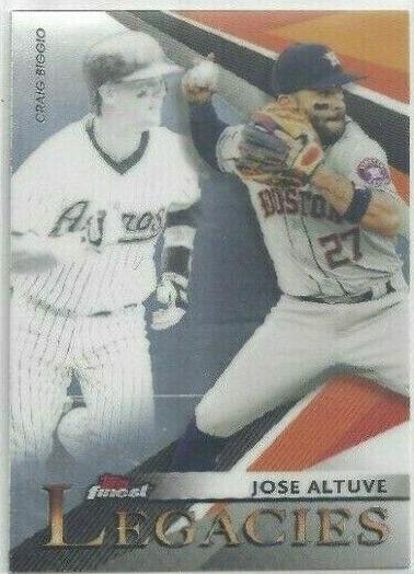 Jose Altuve, Craig Biggio #FL-JA Baseball Cards 2021 Topps Finest Legacies
