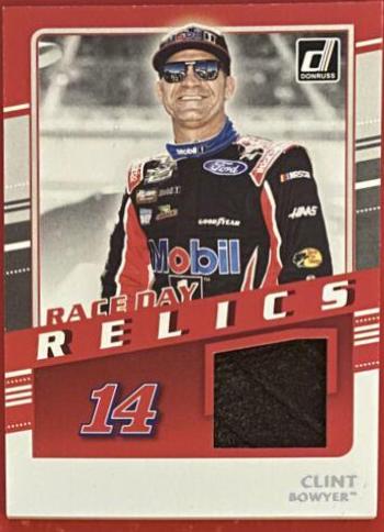 Clint Bowyer #RDR-CB Racing Cards 2021 Panini Donruss Nascar Race Day Relics