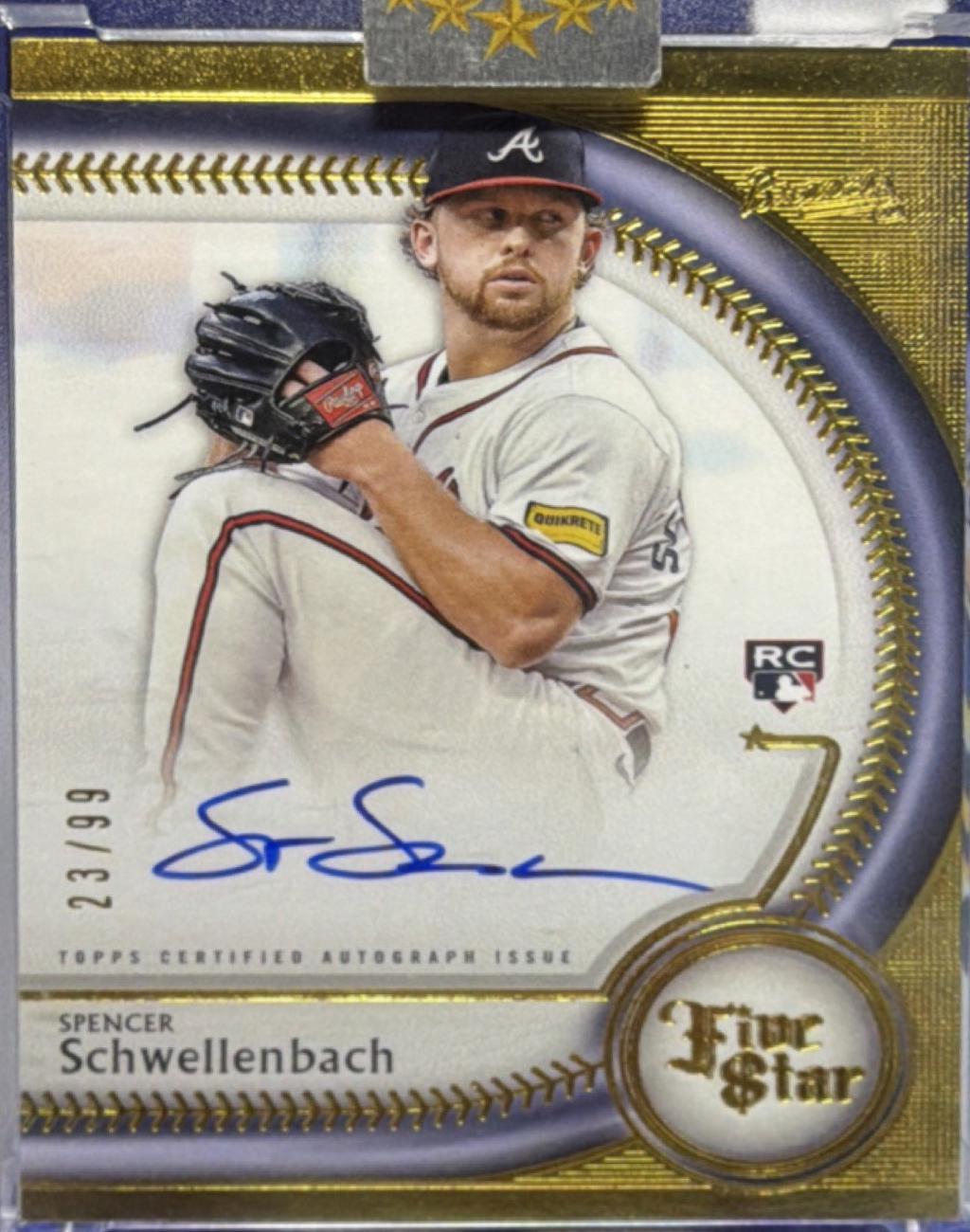 Spencer Schwellenbach #FSA-SSC 2025 Topps Five Star Autograph Baseball