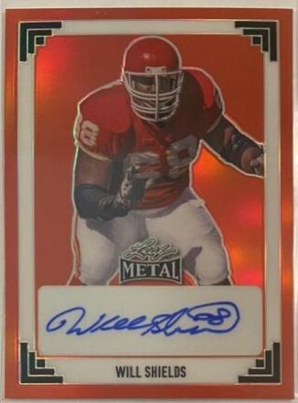 Will Shields #91A-WS1 2024 Leaf Metal 1991 Autograph Football