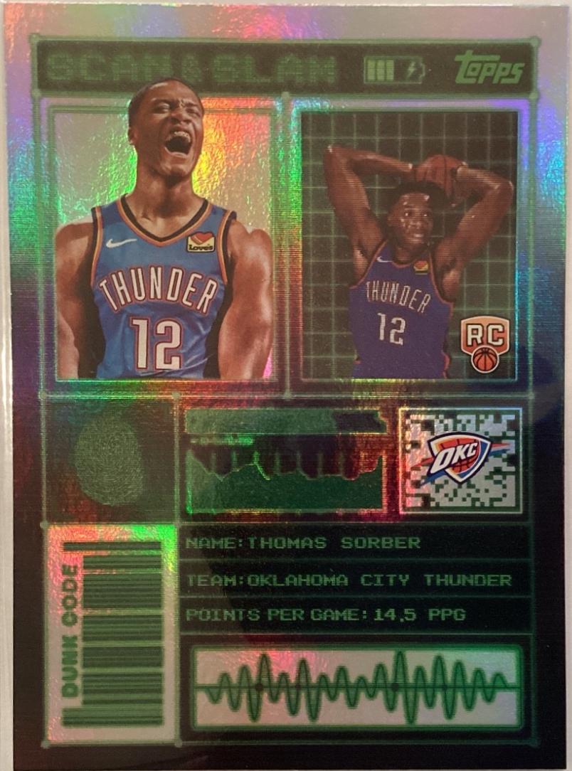 2025 Topps Scan and Slam Thomas Sorber #SS-40 card