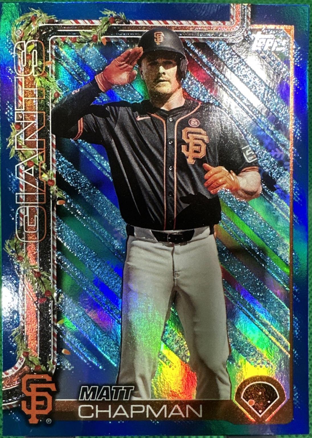Matt Chapman [Blue Metallic Glitter] #H177 Prices | 2025 Topps