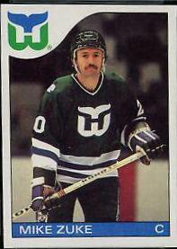 Mike Zuke #19 Hockey Cards 1985 Topps