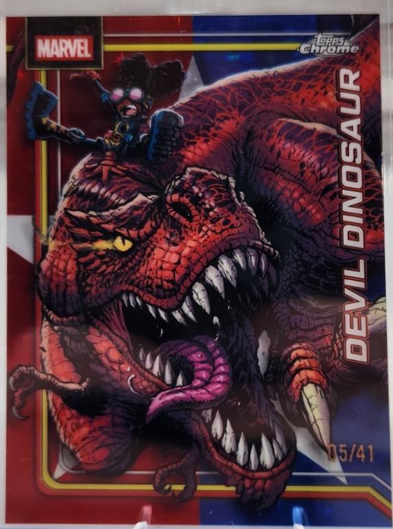 Devil Dinosaur Captain America's Star Refractor