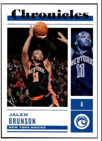 Jalen Brunson #2 Basketball Cards 2022 Panini Chronicles