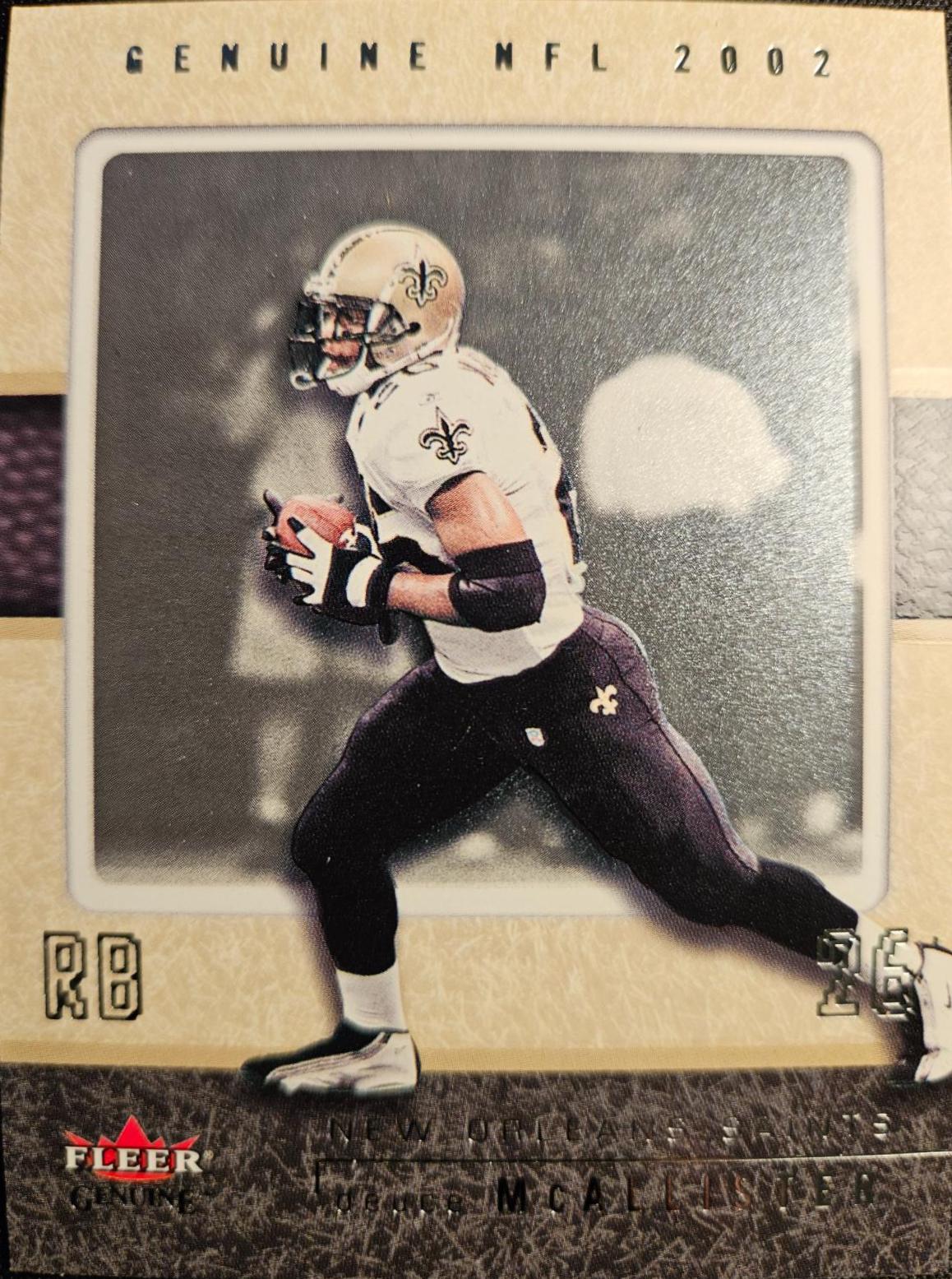Deuce McAllister #59 2002 Fleer Genuine Football