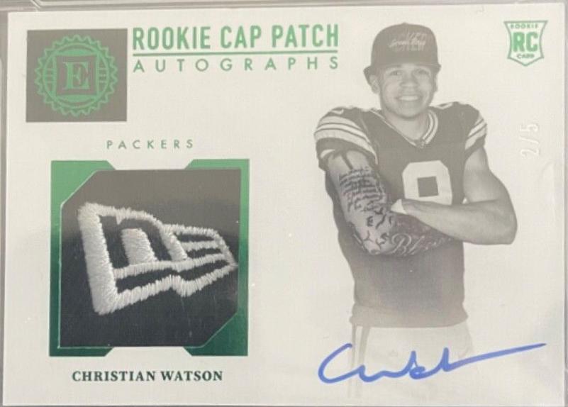 Christian Watson [Cap Patch Autograph Emerald] #138