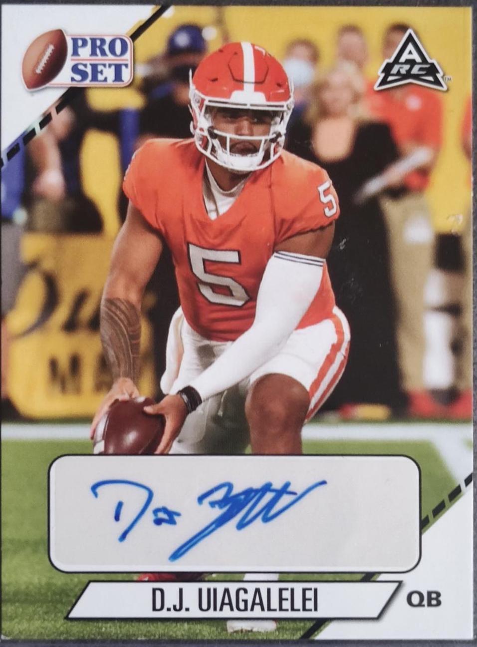 DJ Uiagalelei #PS-DJU Football Cards 2021 Pro Set Power Prospects Autographs