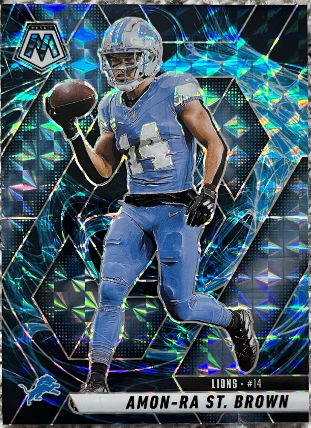 Amon-Ra St. Brown [Mosaic Genesis] #2 Prices | 2025 Panini Mosaic |  Football Cards