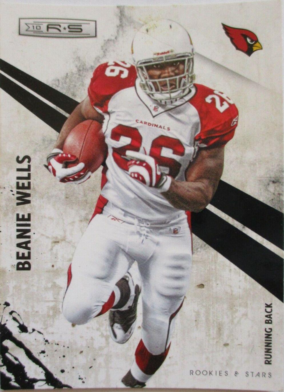 Beanie Wells #1 Football Cards 2010 Panini Rookies & Stars