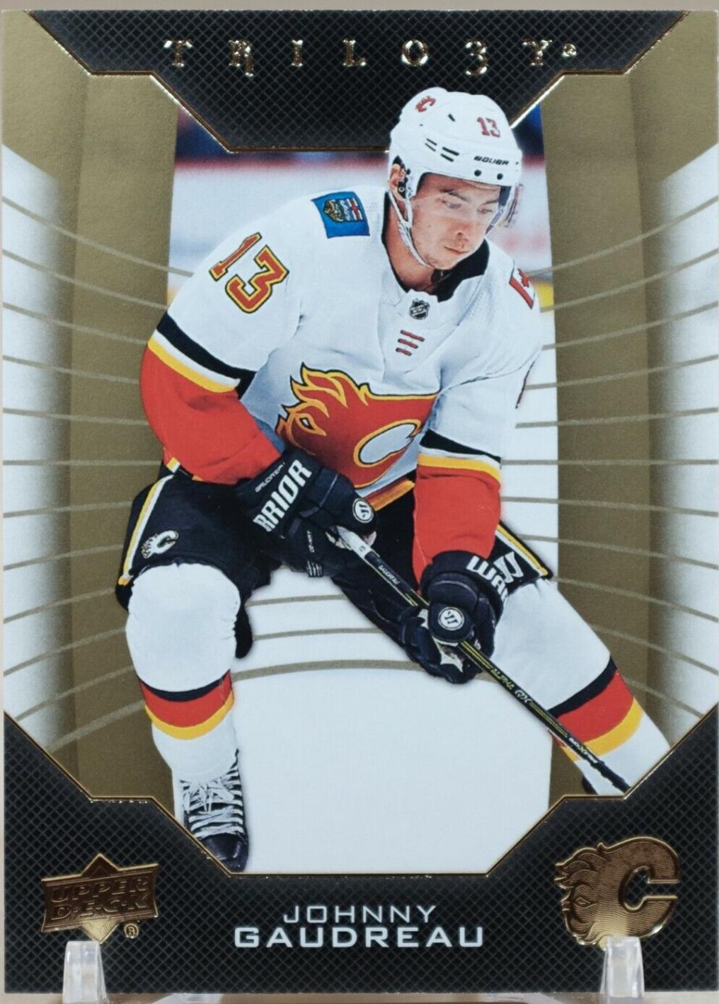 Johnny Gaudreau #45 Hockey Cards 2019 Upper Deck Trilogy
