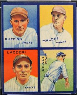 Dickey, Lazzeri, Malone, Ruffing