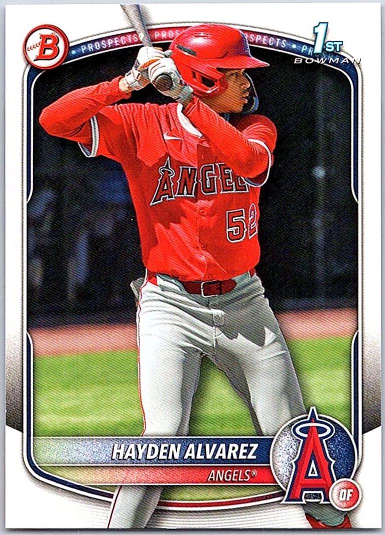 Hayden Alvarez #BP-12 Baseball Cards 2025 Bowman Prospects