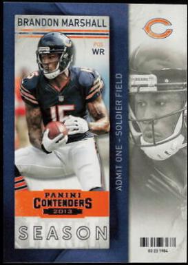 Brandon Marshall #6 Football Cards 2013 Panini Contenders