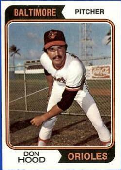 Don Hood #436 Baseball Cards 1974 Topps