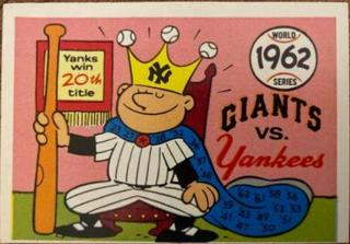 1962 Giants, Yankees