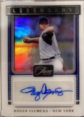 Roger Clemens #LS-RC Baseball Cards 2022 Panini Three and Two Legendary Signatures