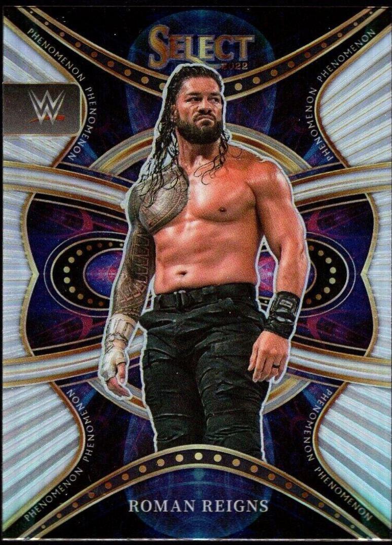Roman Reigns #15 Wrestling Cards 2022 Panini Select WWE Phenomenon