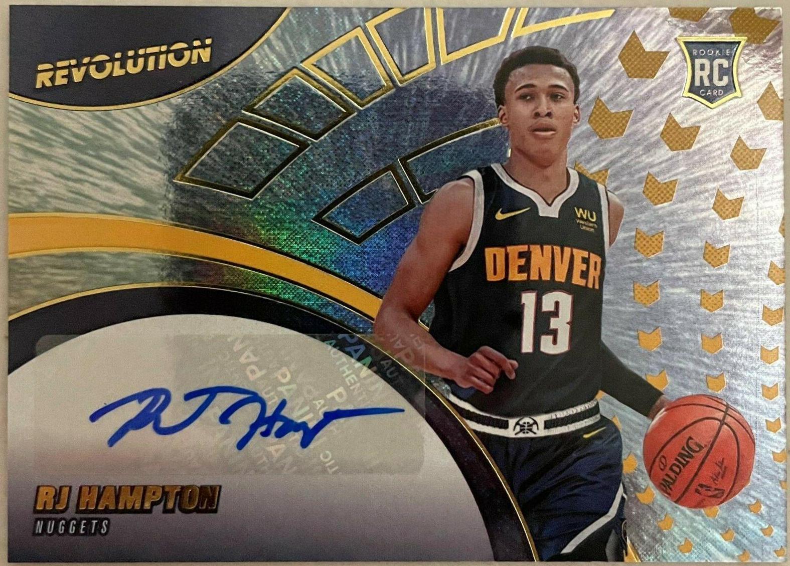 RJ Hampton Basketball Cards 2020 Panini Revolution Rookie Autographs