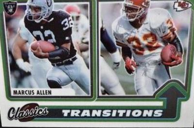 Marcus Allen #T-10 Football Cards 2022 Panini Classics Transitions