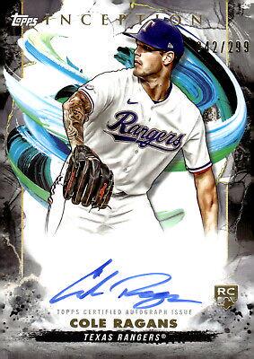 Cole Ragans #BRES-CR 2023 Topps Inception Baseball Rookies and Emerging Stars Autographs