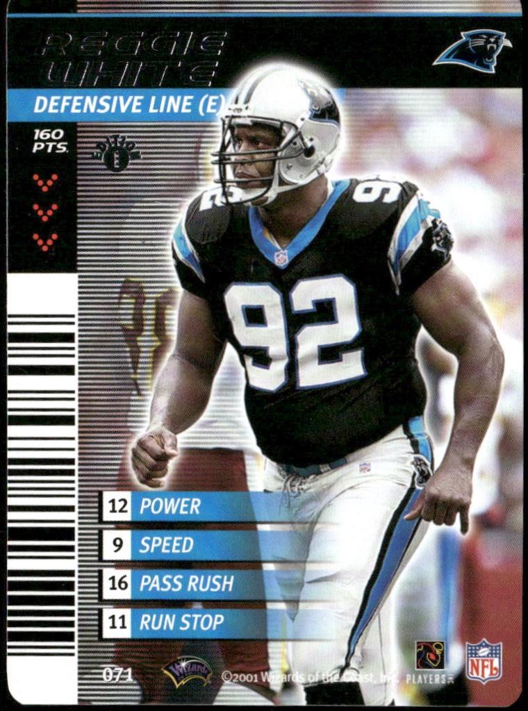 Reggie White #71 2001 NFL Showdown