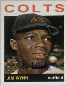 Jim Wynn #35 Baseball Cards 2001 Topps Archives Autographs