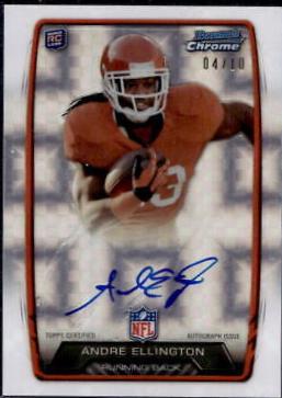 Andre Ellington #AE Football Cards 2013 Bowman Chrome Rookie Autograph