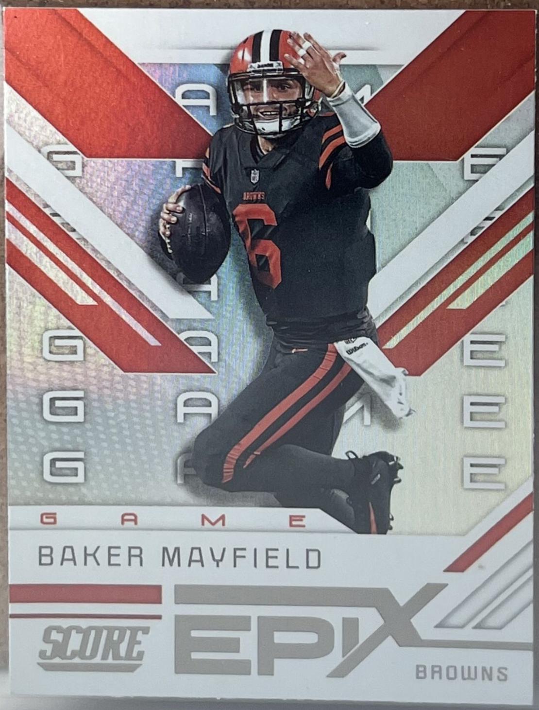Baker Mayfield #EG-10 Football Cards 2019 Panini Score Epix