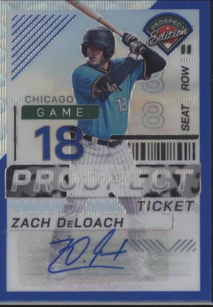 Zach DeLoach [Blue Wave Holo Ticket Signature] #171