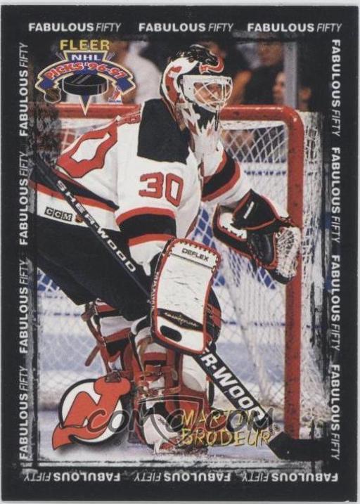 Martin Brodeur #4 Hockey Cards 1996 Fleer NHL Picks