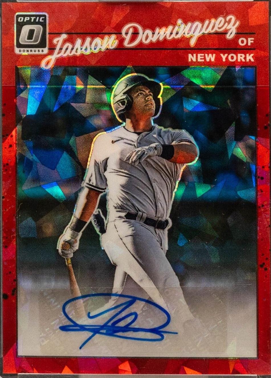 Jasson Dominguez [Cracked Ice Red] #1990-JD