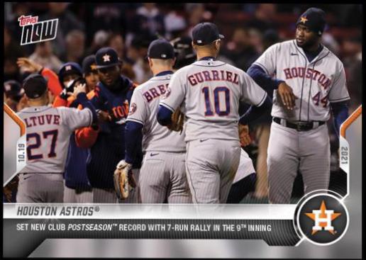 Houston Astros #990 Baseball Cards 2021 Topps Now