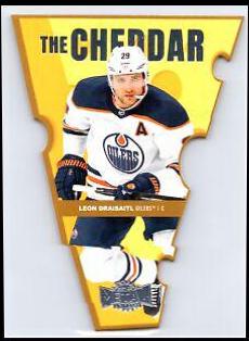 Leon Draisaitl #TC-5 Hockey Cards 2021 Skybox Metal Universe The Cheddar