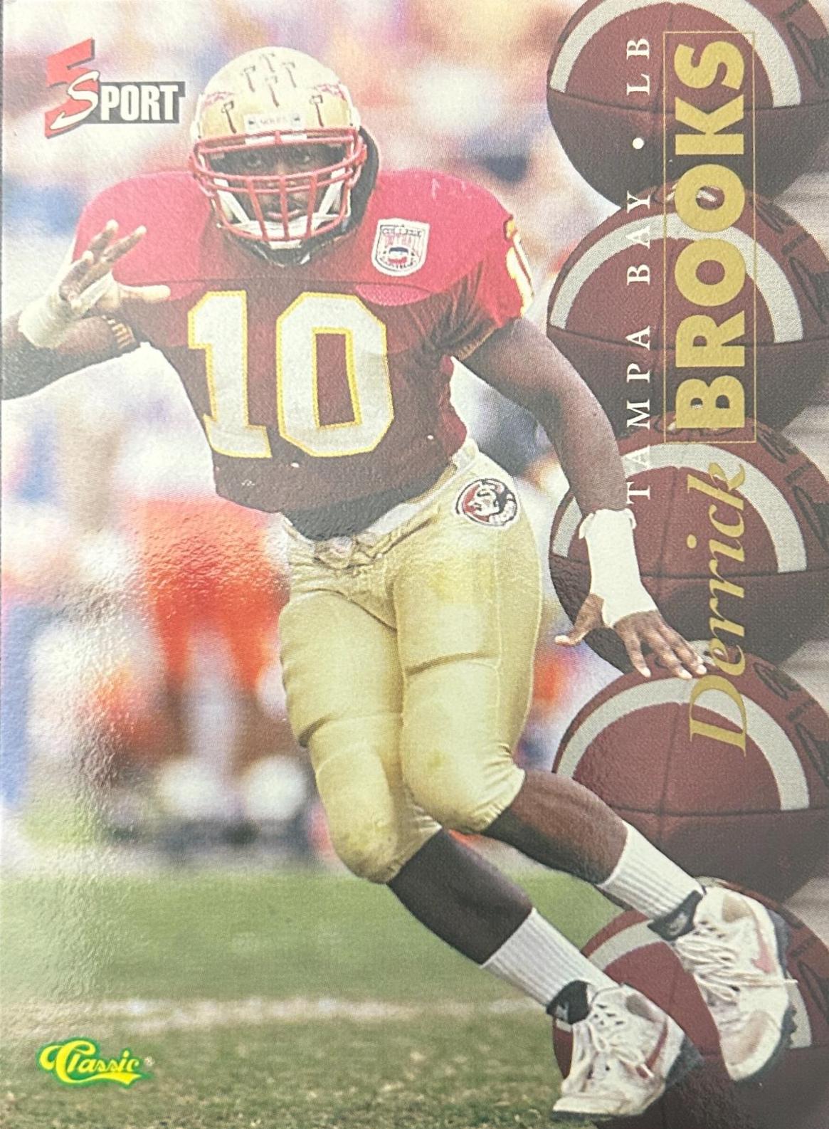 Derrick Brooks #69 1995 Classic 5 Sport Football