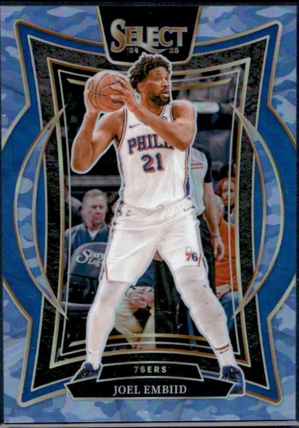 Joel Embiid [Blue Camo Prizm] #6 Prices | 2024 Panini Select