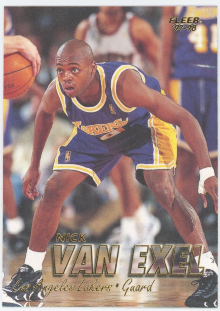Nick Van Exel #9 Basketball Cards 1997 Fleer