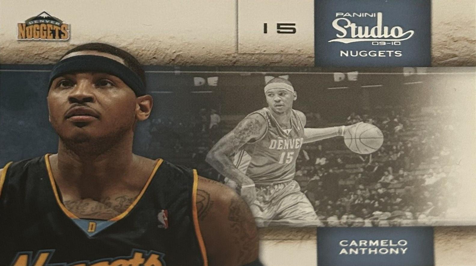 Carmelo Anthony #5 Basketball Cards 2009 Panini Studio