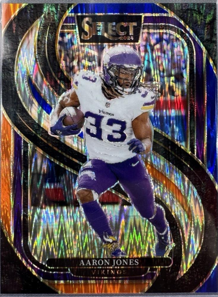 Aaron Jones [Blue Orange Prizm Shock] #102