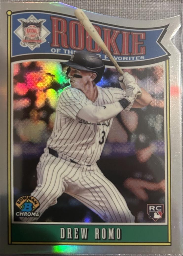 Drew Romo #ROY-9 Baseball Cards 2025 Bowman Rookie of the Year Favorites