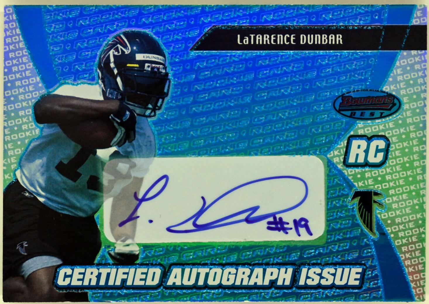 LaTarence Dunbar [Certified Autograph Blue] #131
