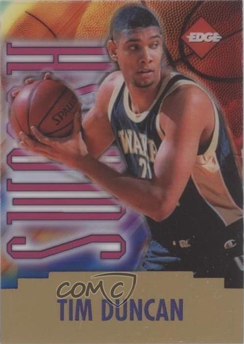 Tim Duncan #9 Basketball Cards 1997 Collector's Edge Swoosh