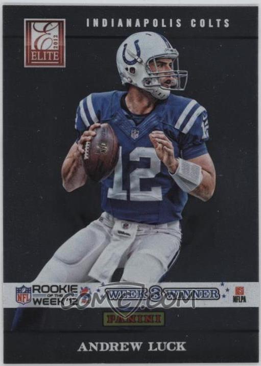 Andrew Luck #3 Football Cards 2012 Panini Elite