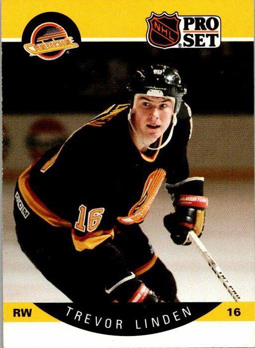 Trevor Linden #299 Hockey Cards 1990 Pro Set