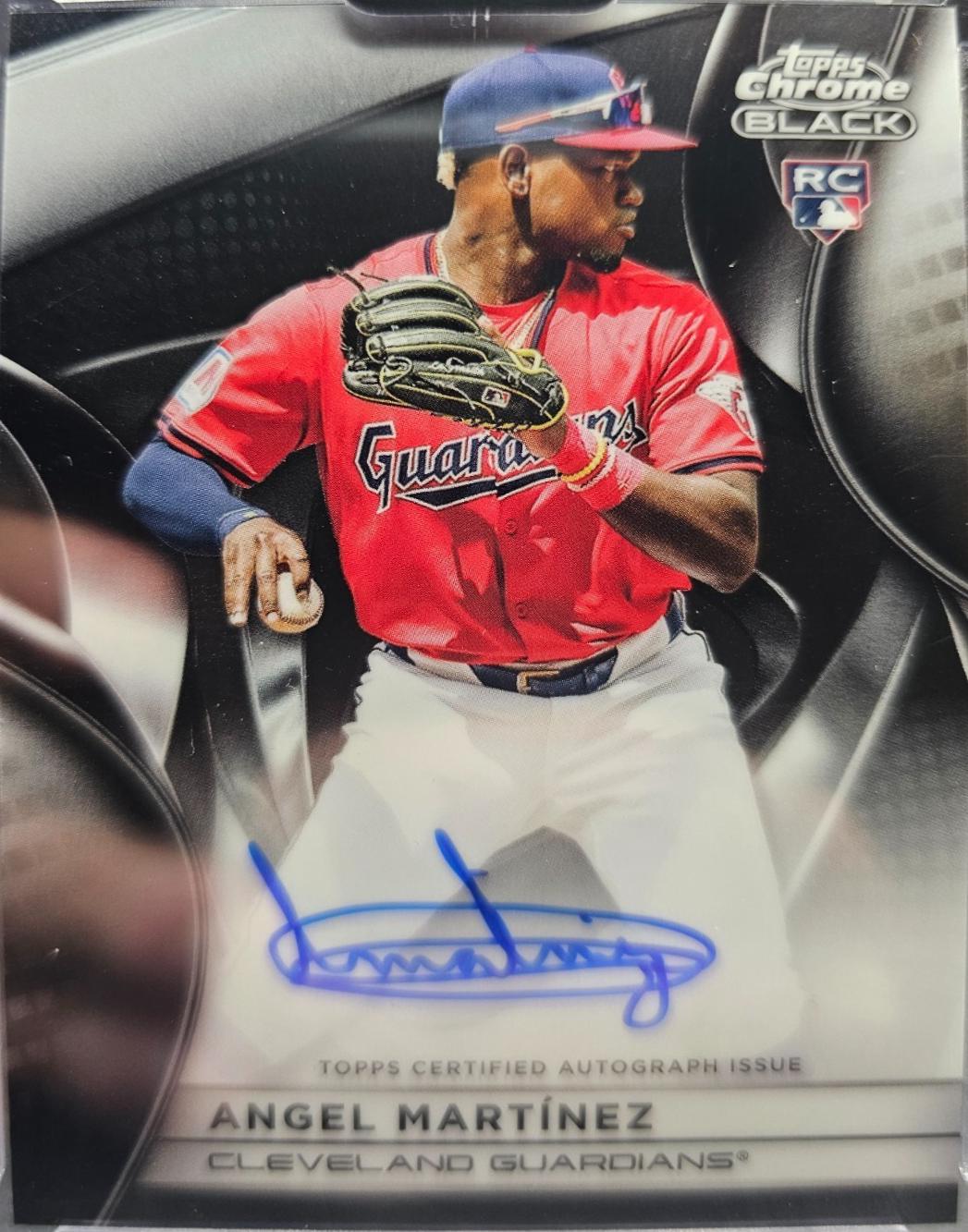Angel Martinez #CBA-AMA Baseball Cards 2025 Topps Chrome Black Autograph