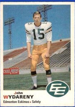 John Wydareny #59 1970 O Pee Chee Cfl Football