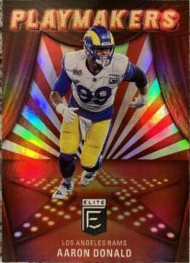 Aaron Donald #PM-20 Football Cards 2022 Panini Donruss Elite Playmakers