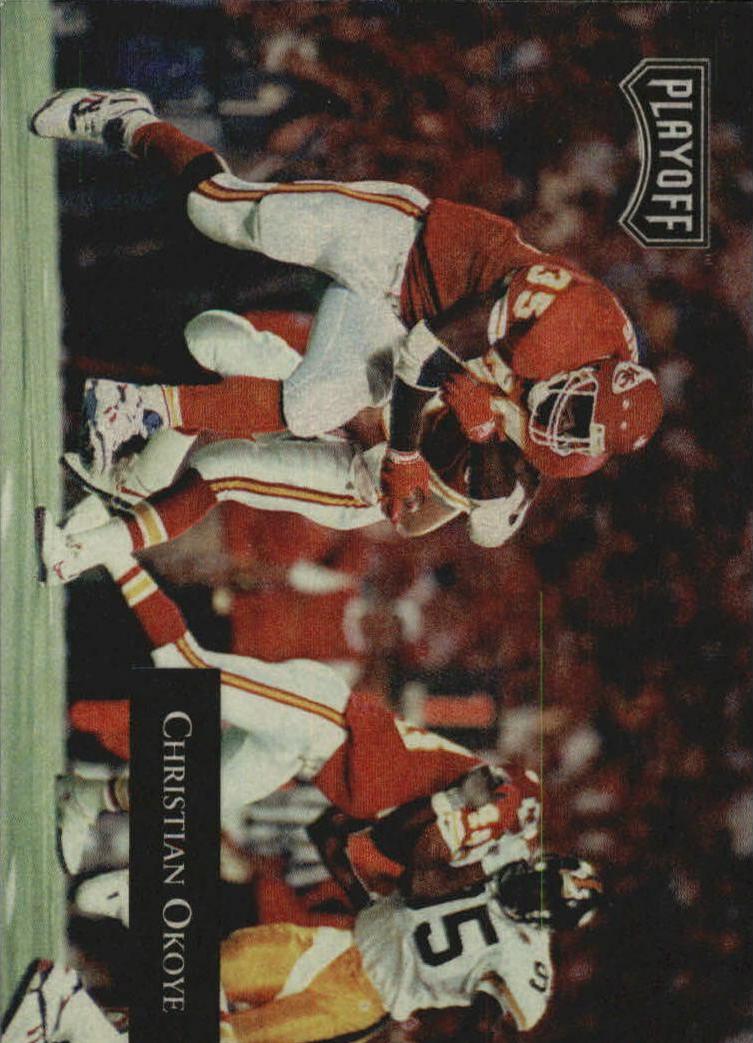 Christian Okoye #7 Football Cards 1992 Playoff