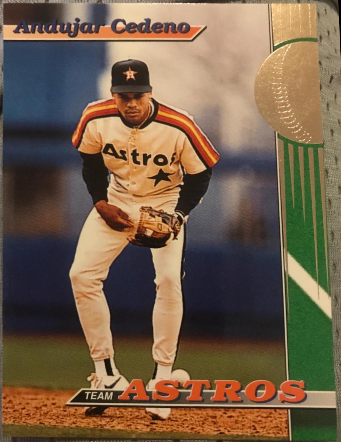 Andujar Cedeno #20 Baseball Cards 1993 Stadium Club Astros
