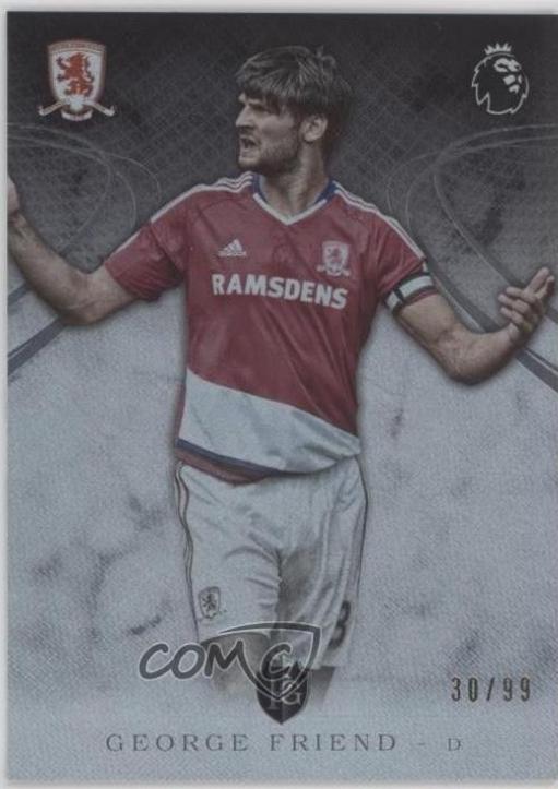 George Friend #24 2016 Topps Premier Gold Soccer